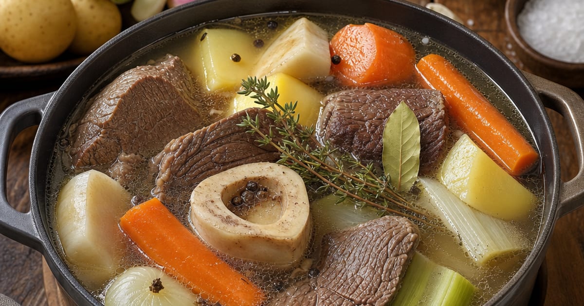 Pot-au-feu de bœuf aux légumes d’hiver