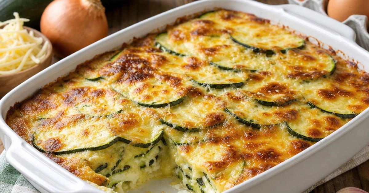 Gratin de courgettes familial