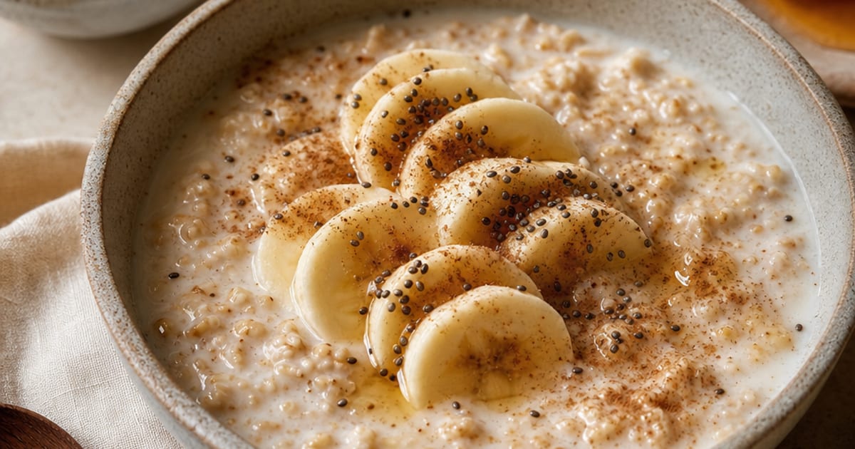Porridge sain à la banane