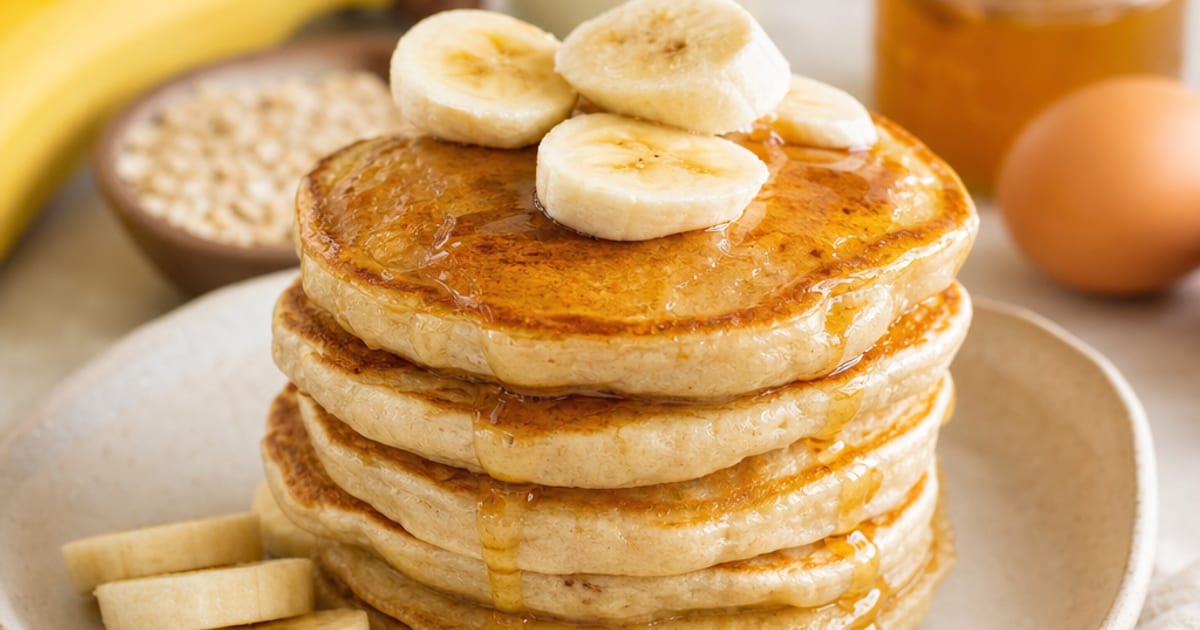 Pancakes moelleux à la banane