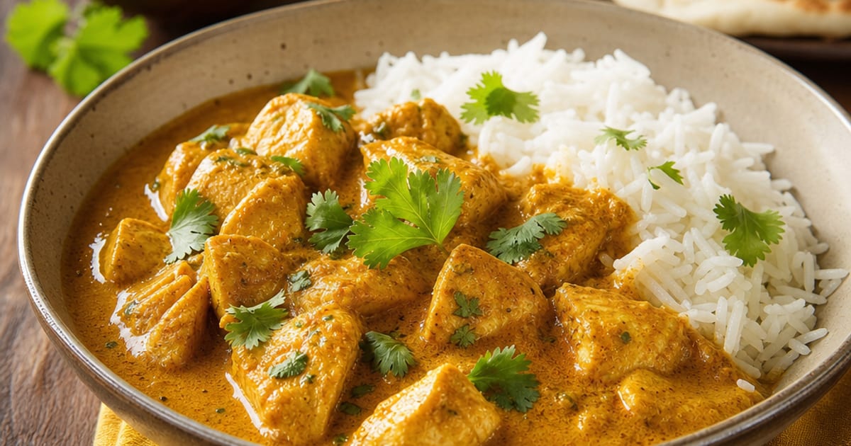 Poulet au curry indien
