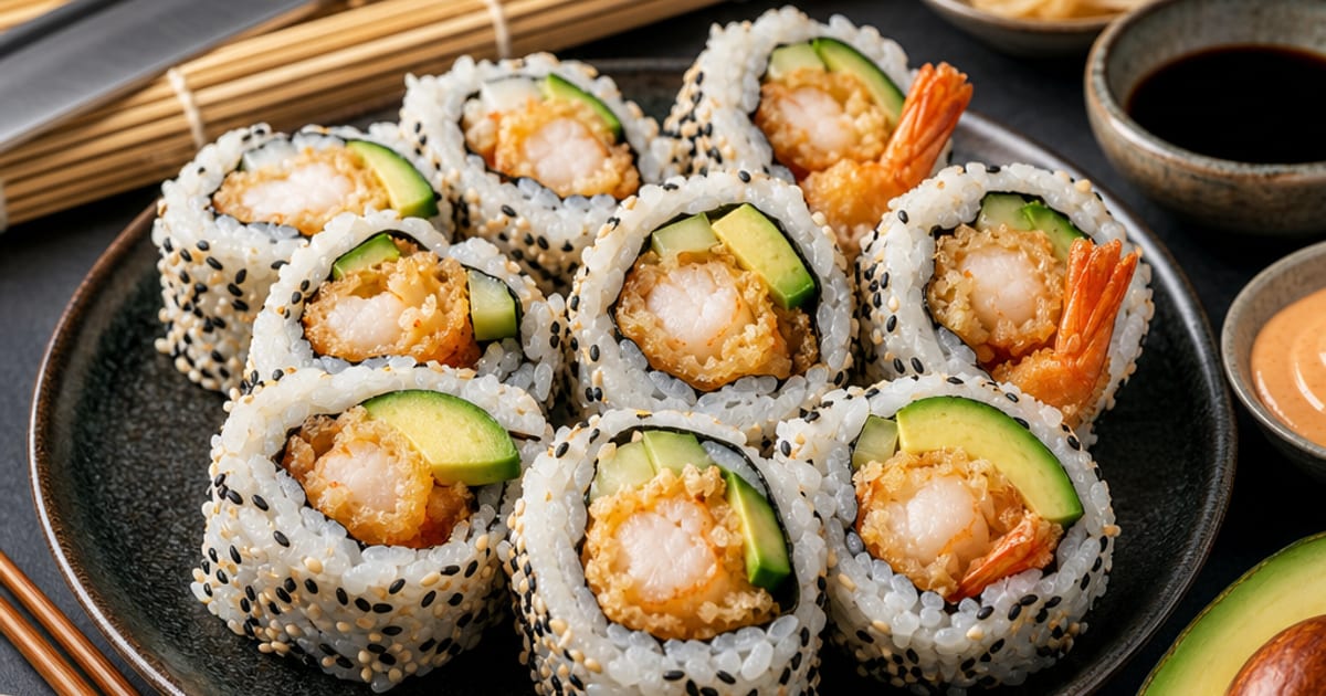 Makis aux crevettes tempura