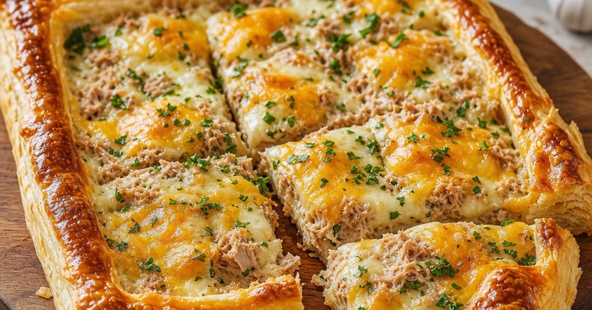Tarte feuilletée au thon