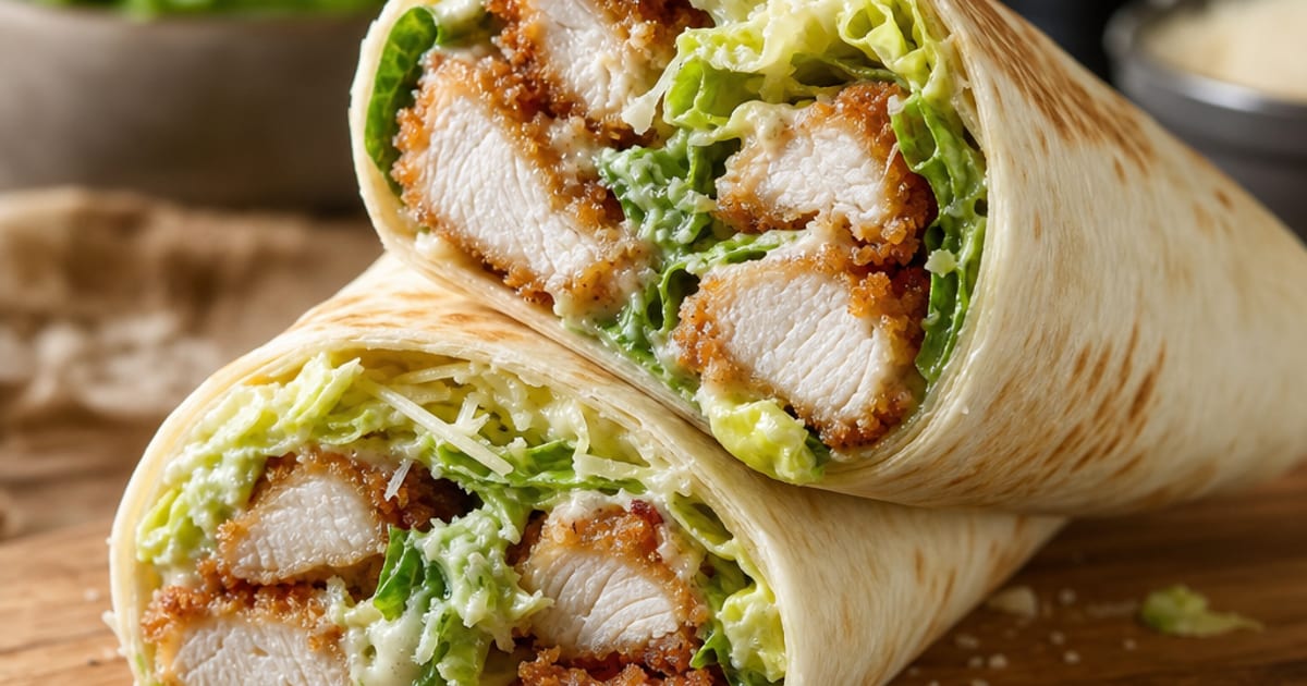 Wrap César au poulet croustillant