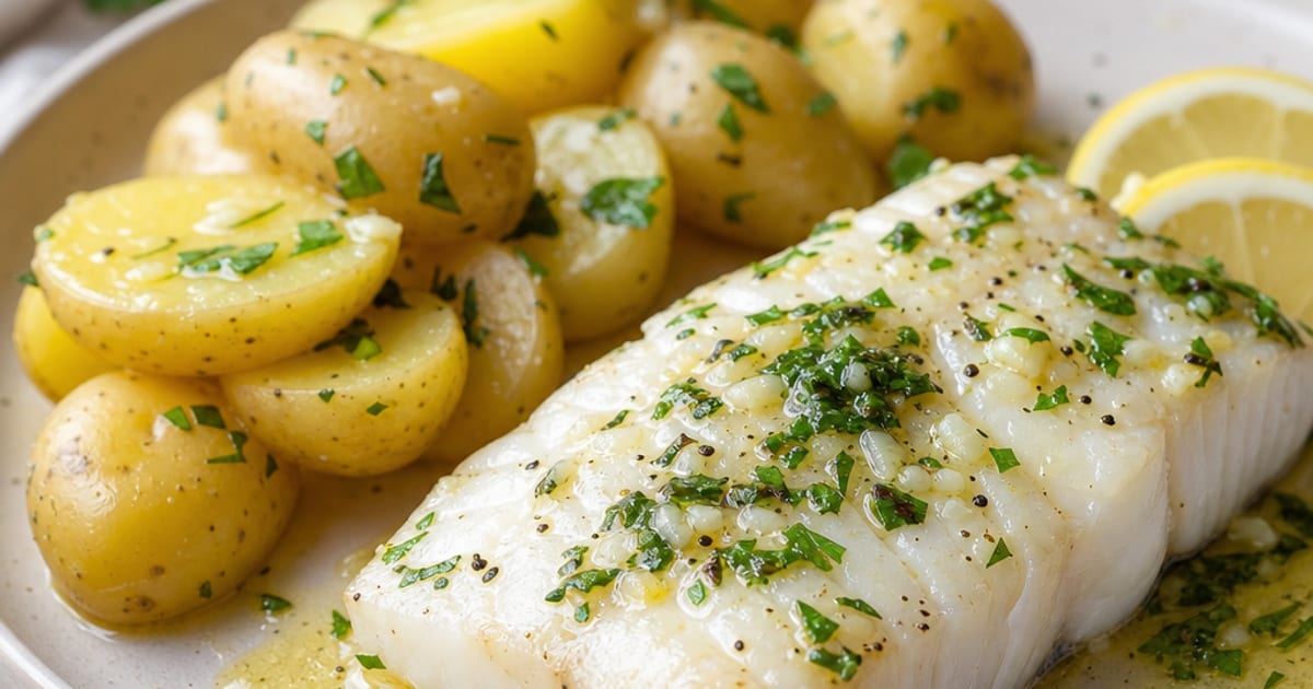 Cabillaud au citron et pommes de terre vapeur