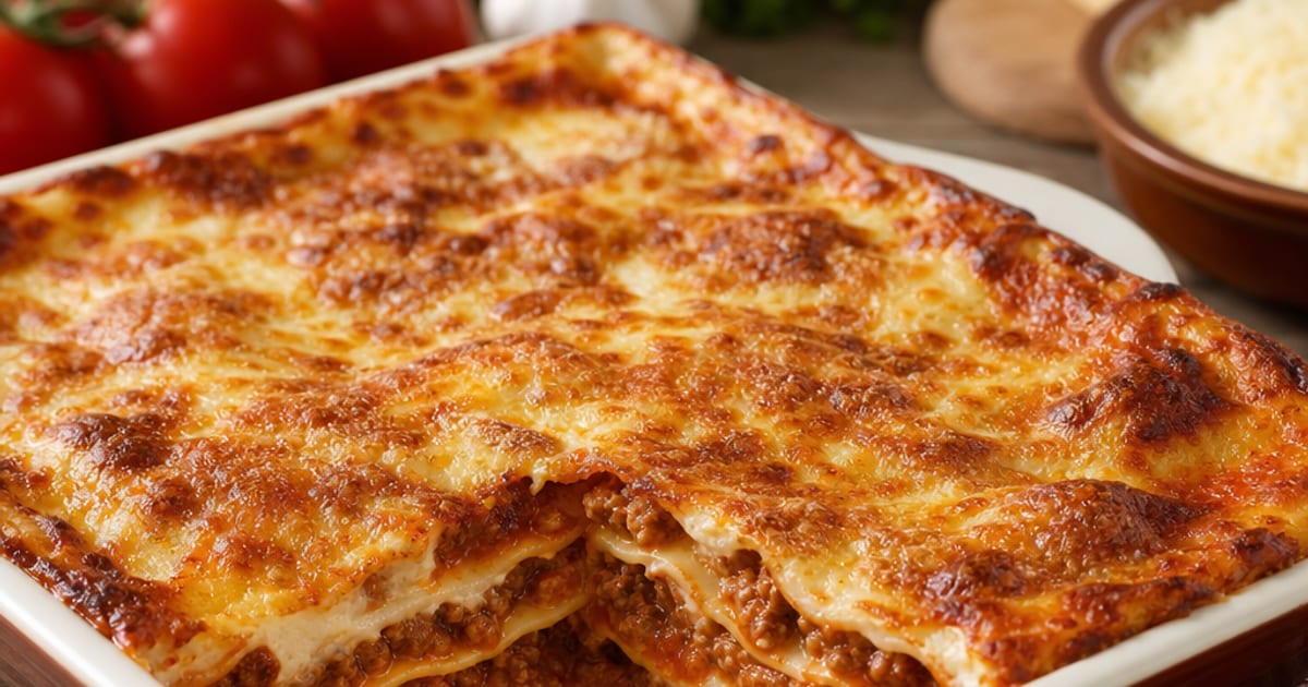 Lasagnes simples à la bolognaise