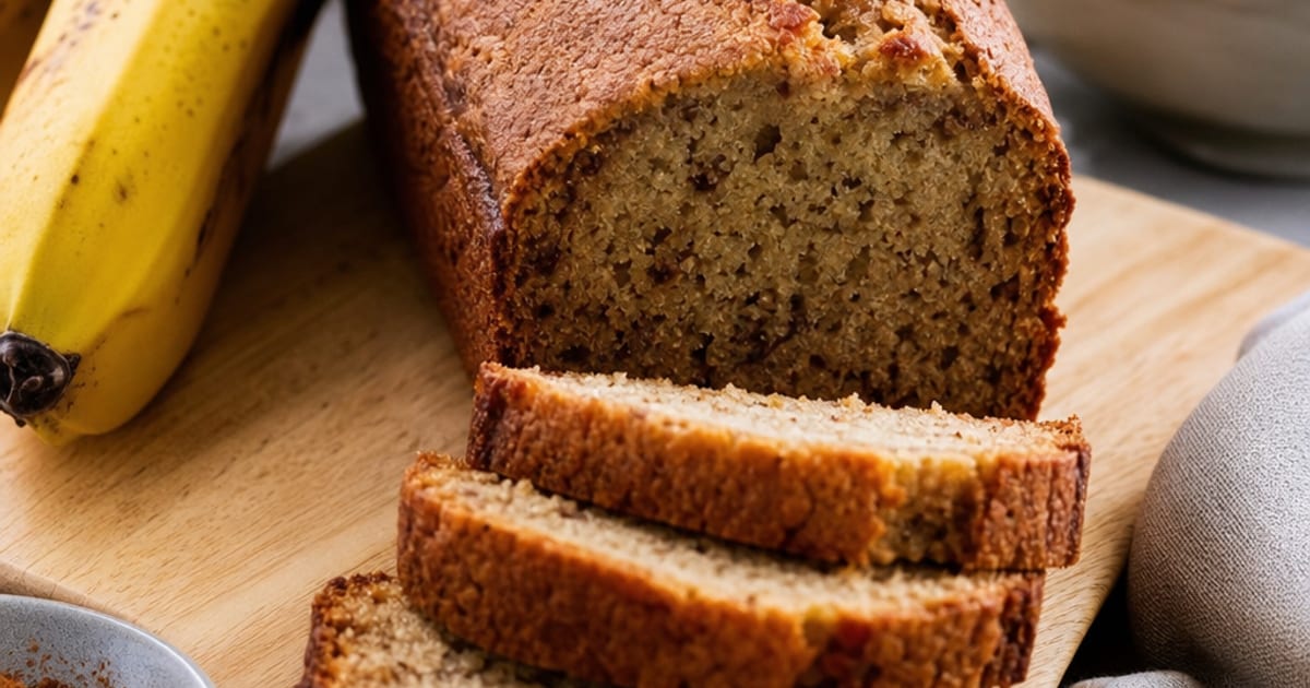 Banana bread sans lactose