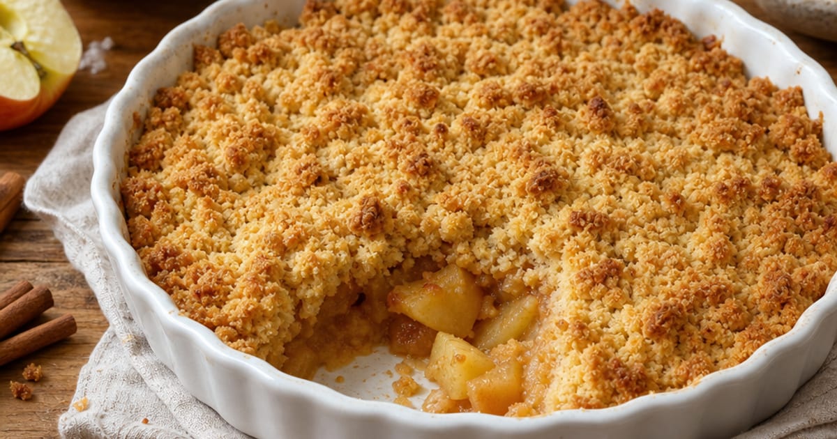 Crumble aux pommes simple