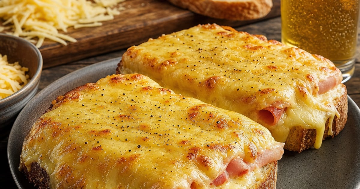 Welsh au cheddar et jambon